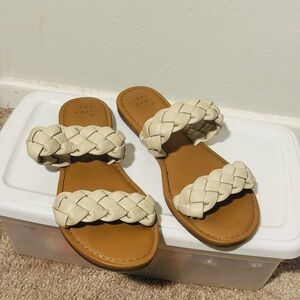 A New Day Cream Braided Sandals